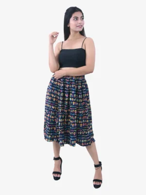 Festival Print Long Women Skirt Product Image 1