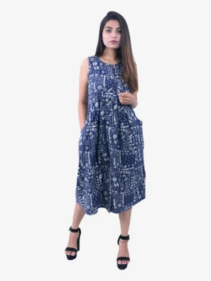 Unique White Printed Dress Product Image 1