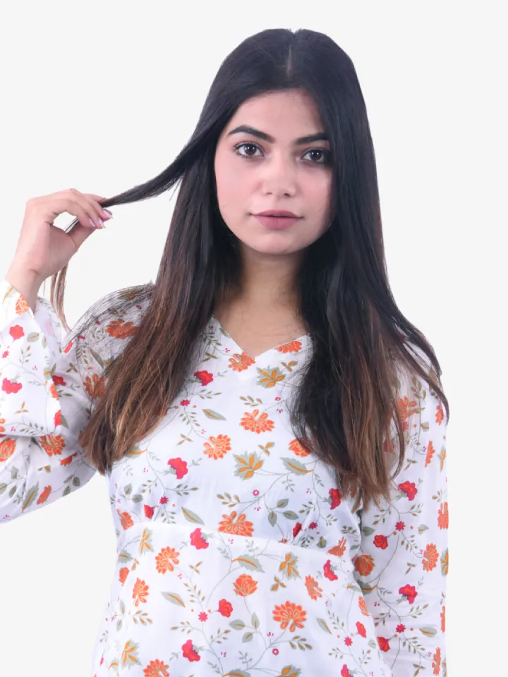 Floral Print Casual Crop Top Product Image 3