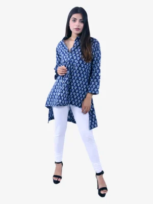 Katha Self Fabric Cotton Top Product Image 1